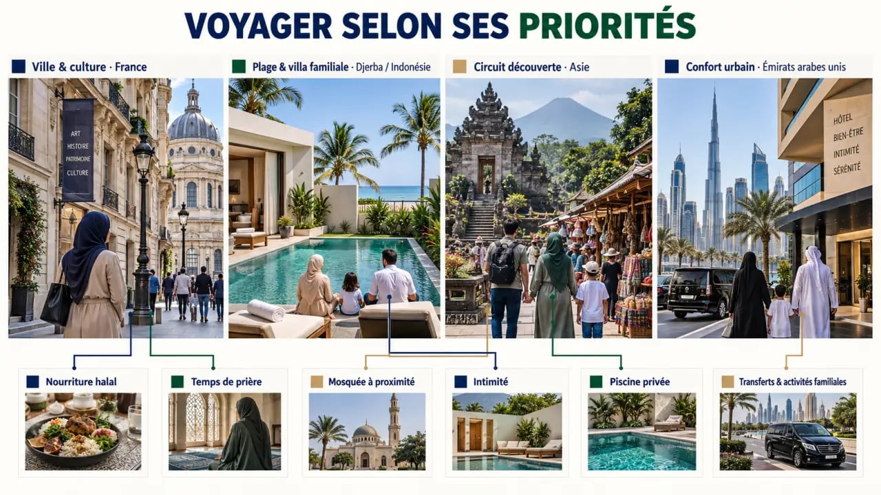 Voyage muslim : critères et destinations à considérer selon le type de séjour