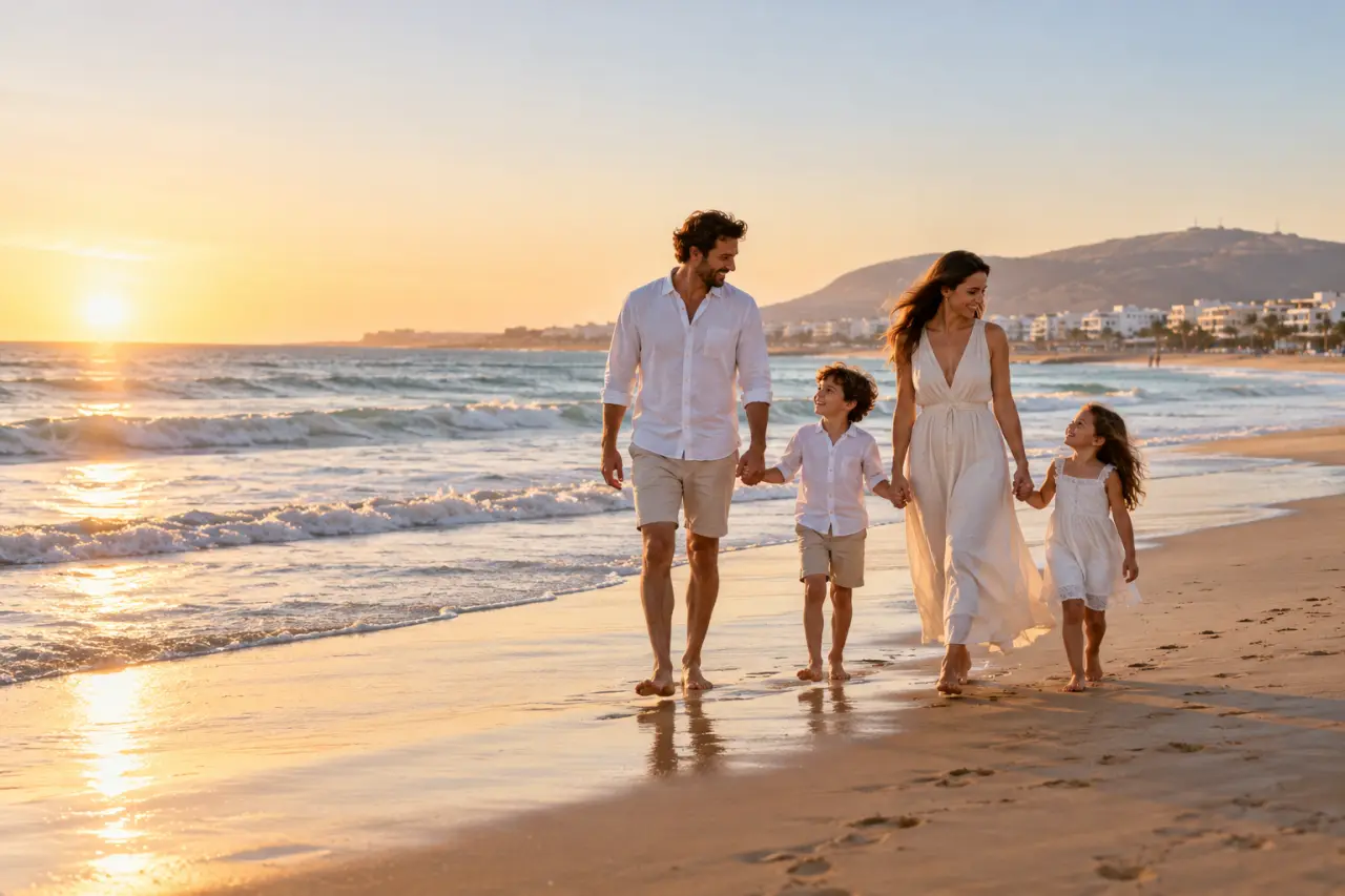 Vacances Maroc famille sur la plage d’Agadir