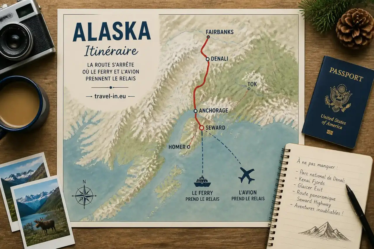 Itinéraire Alaska : la route s'arrête où le ferry et l'avion prennent le relais