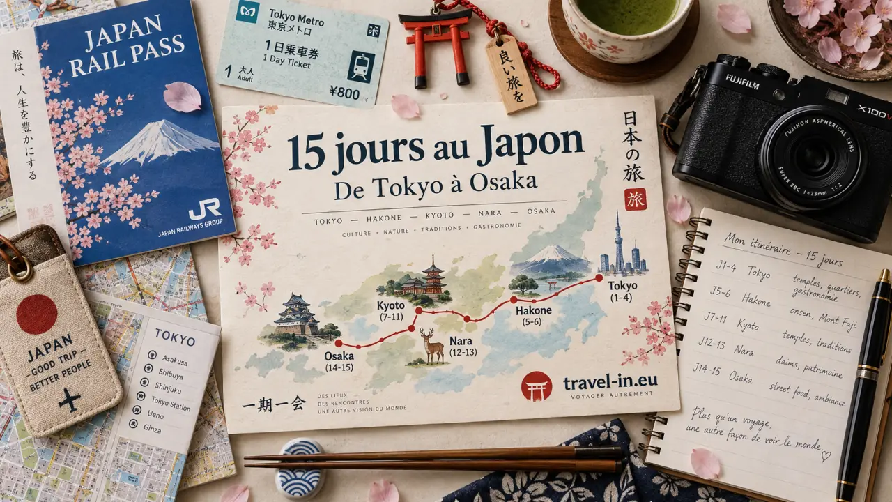 15 jours au Japon : un itinéraire équilibré de Tokyo à Osaka
