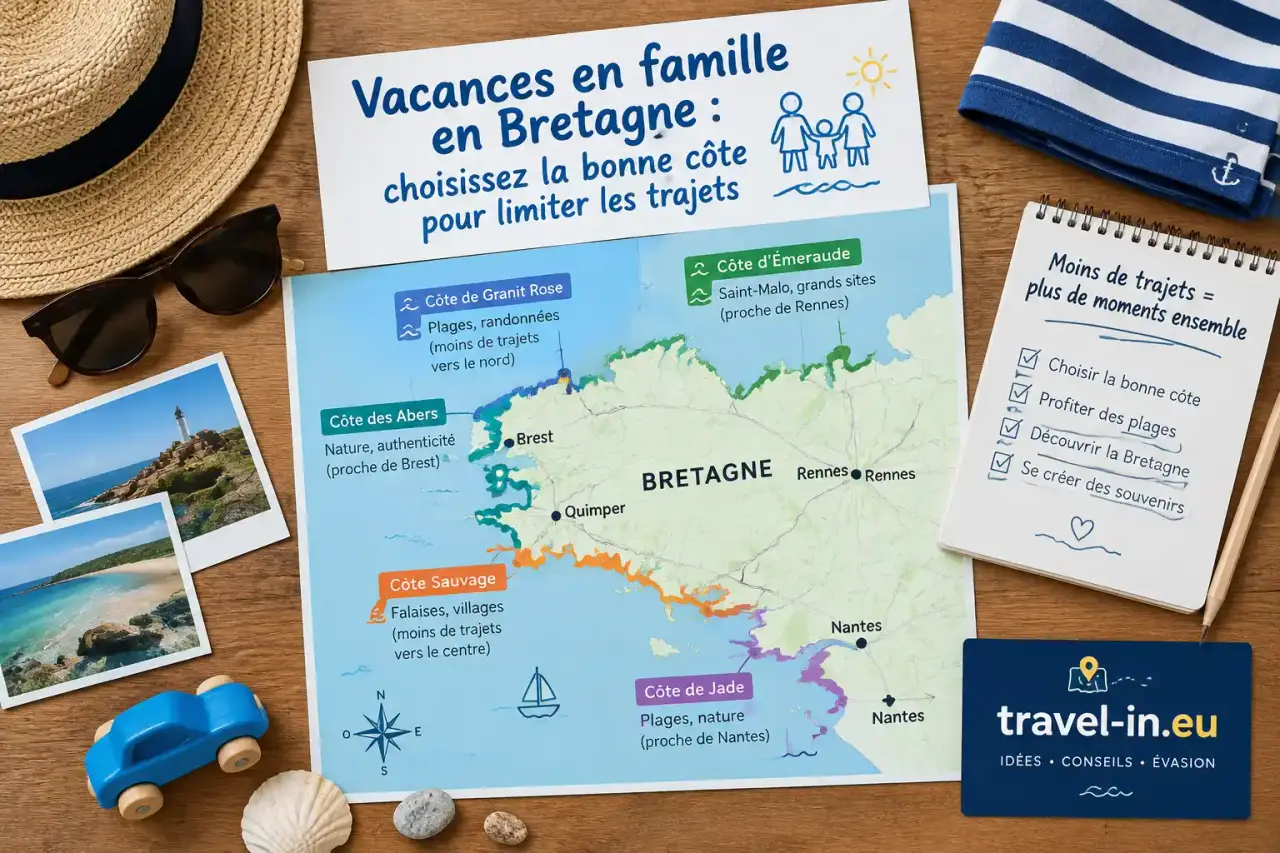 Vacances en famille en Bretagne : choisissez la bonne côte pour limiter les trajets