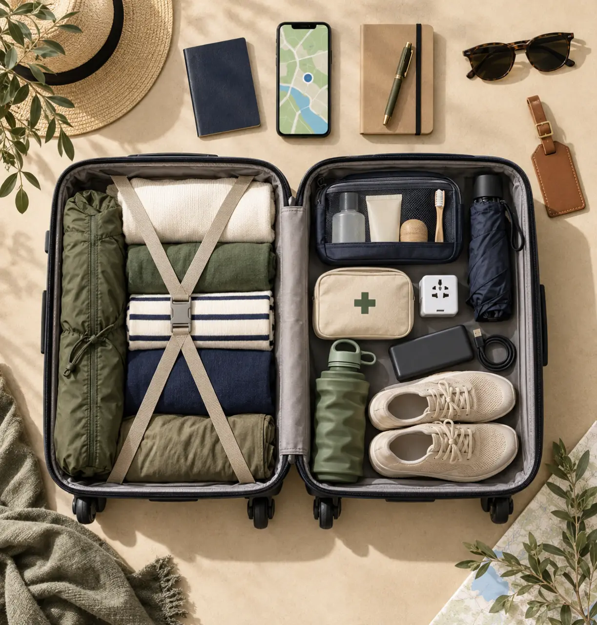 Les essentiels de voyage pour une valise légère, autonome et prête aux imprévus