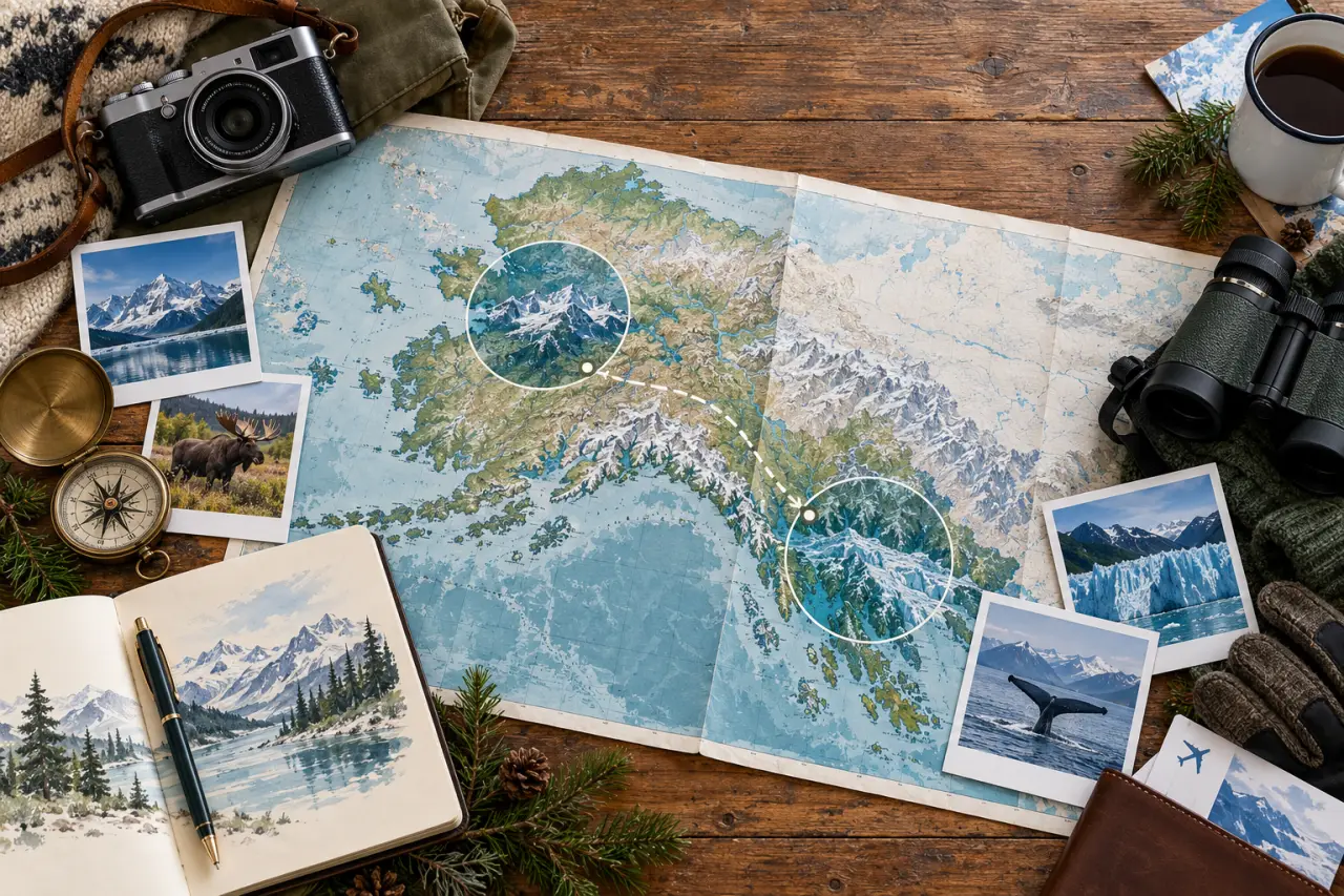 Organiser un voyage en Alaska : privilégier deux régions plutôt que tout traverser